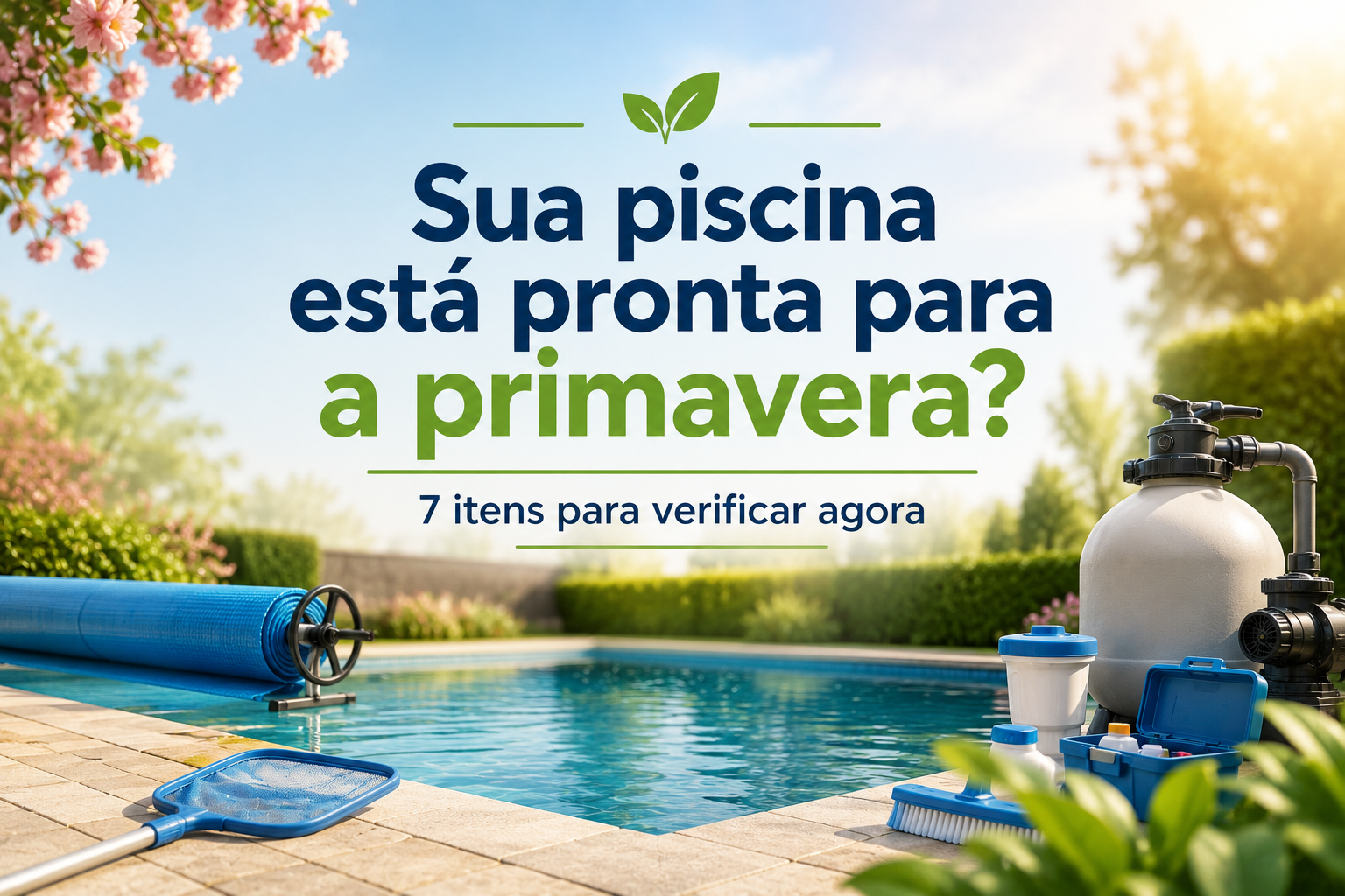Sua piscina está pronta para a primavera? 7 itens para verificar agora